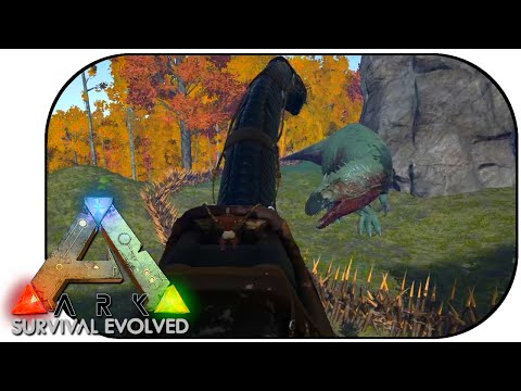 Ark: Survival Evolved ~ Ep 68 ~ Battle Bronto VS Giganotosaurus!