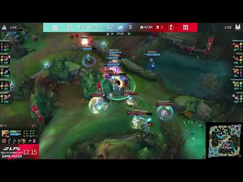 TES vs EDG - TES Wins A Fight Down 10k Gold