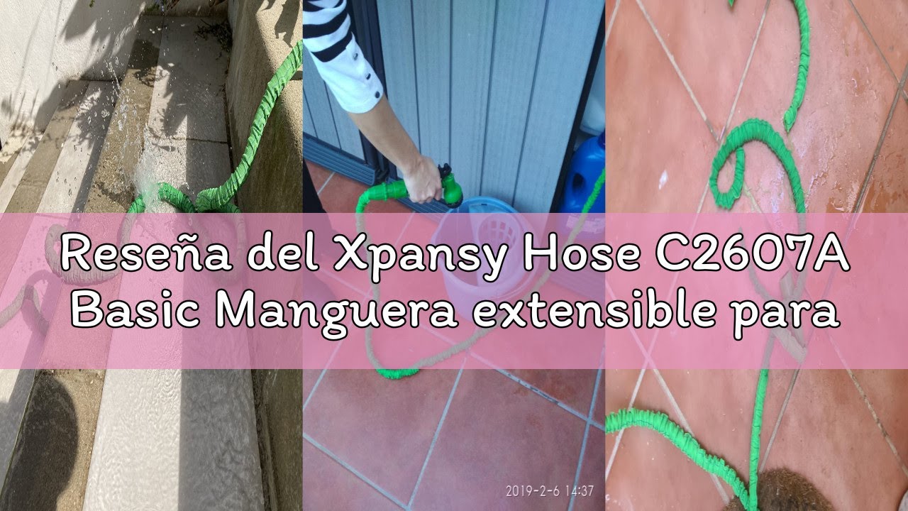 Reseña del Xpansy Hose C2607A Basic Manguera extensible para agua a presión, color verde, 7,5 metros