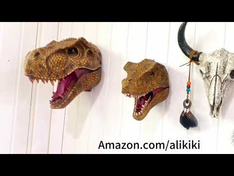 Jurassic Dinosaur Head Wall hanging  Large T-Rex Wall Mounted Statue  Rex Wall Sculpture Decor