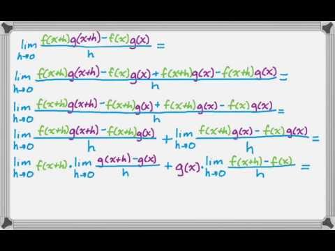 image-How to prove the product rule with limits?
