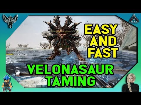 ARK EXTINCTION: Ridiculously Easy and Fast Velonasaur Taming