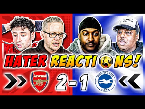 Arsenal's Rivals & Haters DISAPPOINTED 😞 Reactions to Arsenal 2-1 Brighton | Premier League Fan Reac