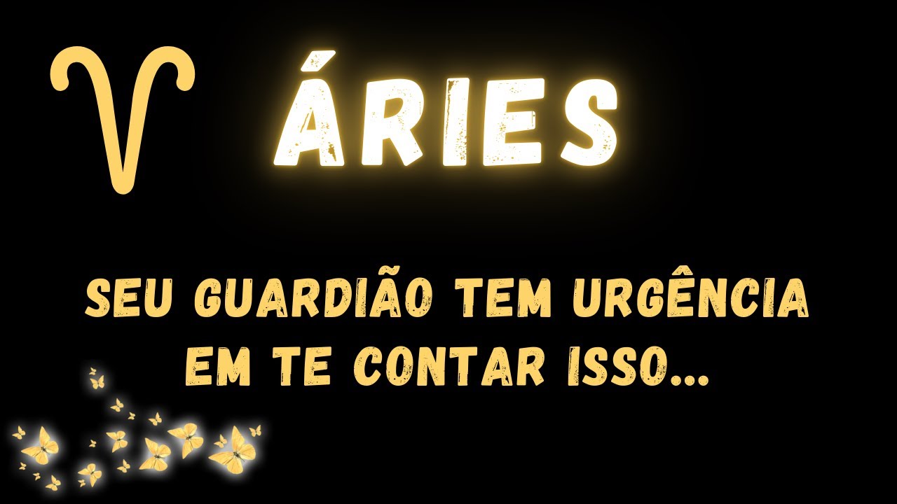 ÁRIES♈ SEU GUARDIÃO TEM URGÊNCIA EM TE CONTAR ISSO