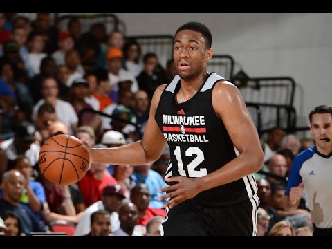 Jabari Parker Answers a 3 pointer with a Reverse SLAM!!