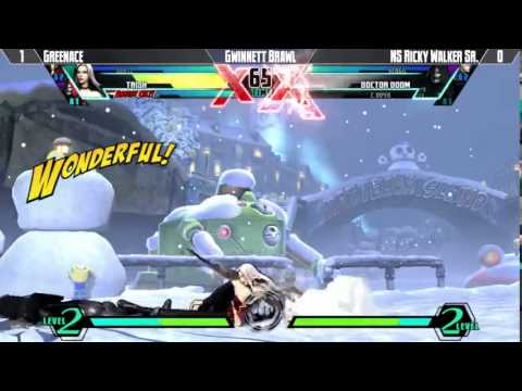 Gwinnett Brawl FR Edition (Mar 19, 2015) - UMvC3 - Greenace vs NS Ricky Walker Sr