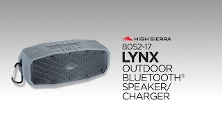 8052-17 High Sierra® Lynx Outdoor Bluetooth Speaker/Charge