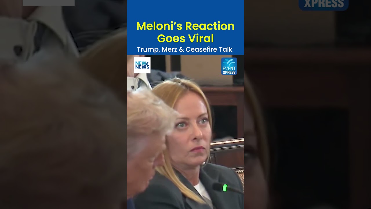 Giorgia Meloni’s Reaction Goes Viral 😳 | Trump, Merz & Ceasefire Talk