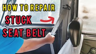 HOW TO REPAIR STUCK CAR SEAT BELT / Suzuki Mini Van