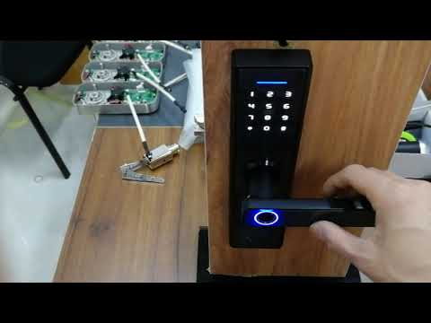 Bluetooth Door Lock Rudo Xz1 Fingerprint And Bluetooth Door Lock Manufacturer From Bengaluru