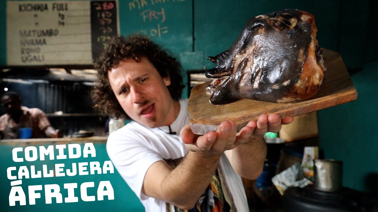 Probando COMIDA CALLEJERA en Kenia - Africa 🇰🇪🐐🍽
