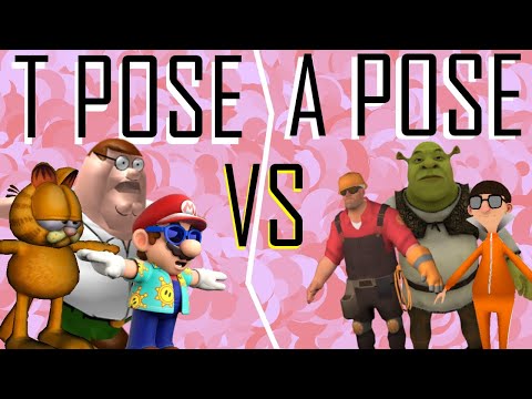 T Pose vs A Pose