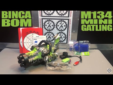 Showcase-Setup-Demo & FPS: BINCA BOM M134 Mini-Gatling Gel Ball Blaster