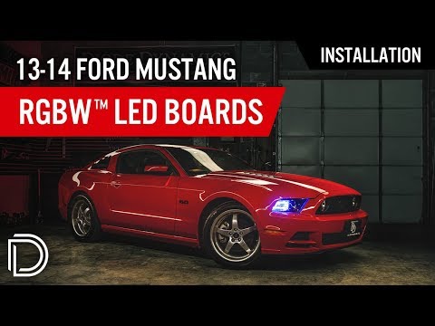 How to Install 2013-2014 Ford Mustang RGBW™ DRL LED Boards by Diode Dynamics
