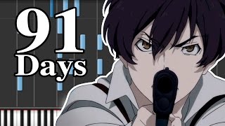 91 Days OP - Signal (TK from Ling Tosite Sigure) piano cover [Synthesia tutorial]