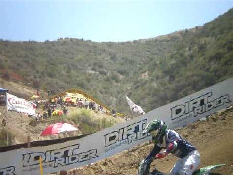 Villopoto charging through the pack at Glen Helen