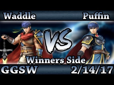 GGSW 20 - Waddle (Ike) Vs. Puffin (Marth,Cloud) Smash Wii U Winners Side - Smash 4