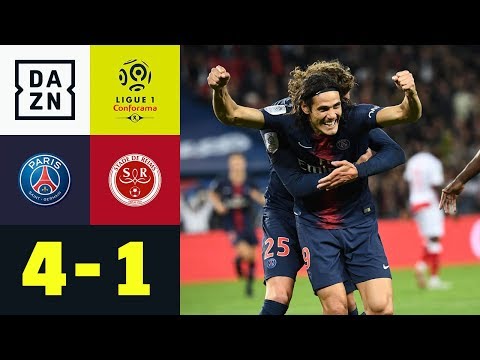 PSG problemlos nach Horrorstart - Edinson Cavani trifft doppelt: Paris - Reims 4:1 | Ligue 1 | DAZN