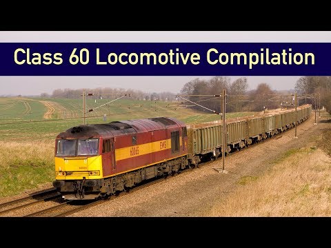 DB Cargo UK and Colas Rail Freight Class 60 Diesel Locomotive Compilation