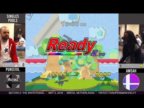 Sector Z 4.5 - PureEvil (Fox) Vs Amsah (Sheik) - Pools