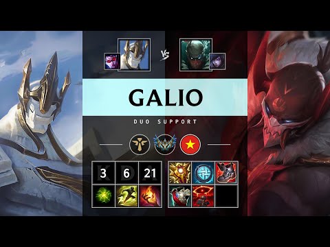 Galio Support vs Pyke - VN Challenger Patch 25.15