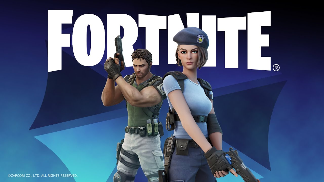 S.T.A.R.S. Members Chris Redfield and Jill Valentine Arrive On The Fortnite Island - YouTube