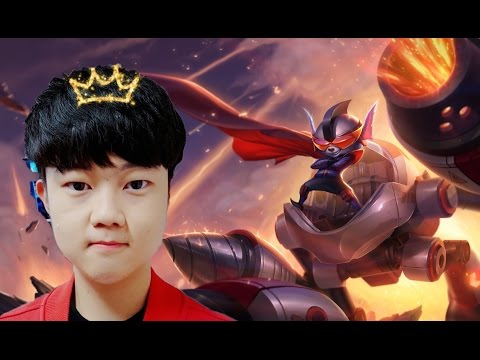 SKT Huni as Rumble vs Gangplank top S7 Ranked gameplay