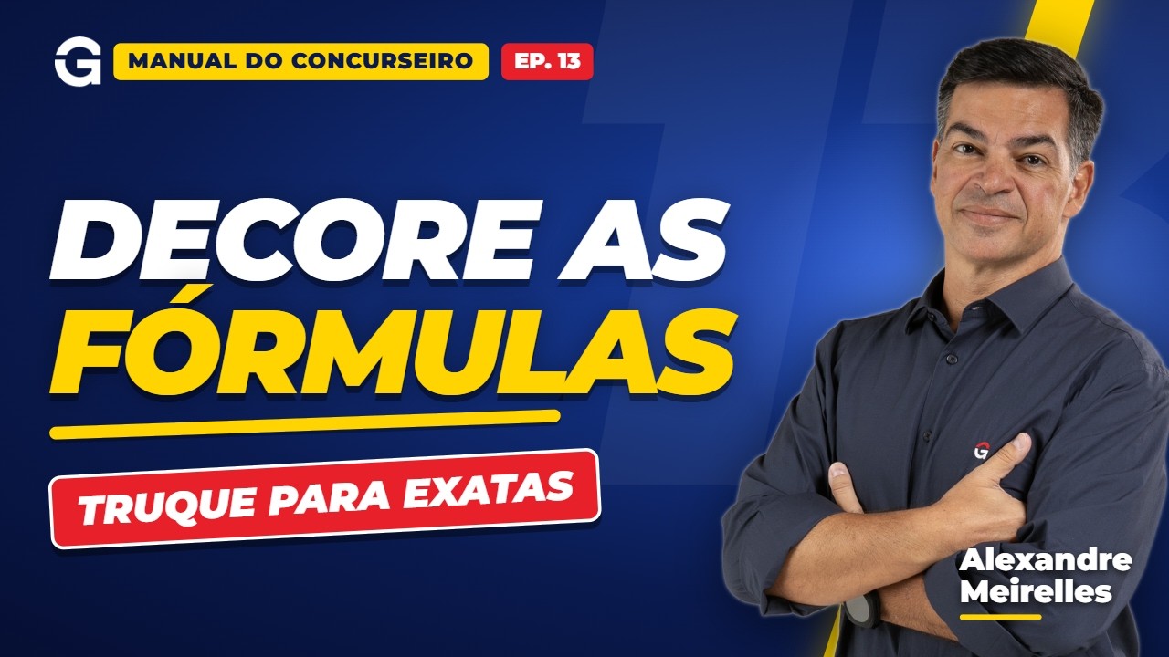 Como Estudar EXATAS para Concursos: Formulário de Fórmulas e Resumos | Alexandre Meirelles #13