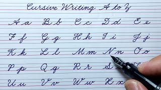 How to write in cursive | Cursive writing a to z |Cursive letter abcd |Cursive handwriting practice