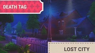 Death Tag: Lost City Map | Leaving the Map! [Fortnite Hide and Seek]