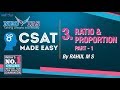 3 RATIO PROPORTION PART 1 CSAT MADE EASY FOCUS PRELIMS 2019 EKAM IAS