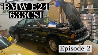 1982 BMW E24 633csi overhaul |Ep. 2| Cooling system and ignition components