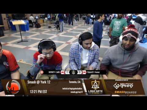 Smash at York 12 - StylesX2 + Aamer vs INFINITY + Jell0 - SSB4 Dubs LQF
