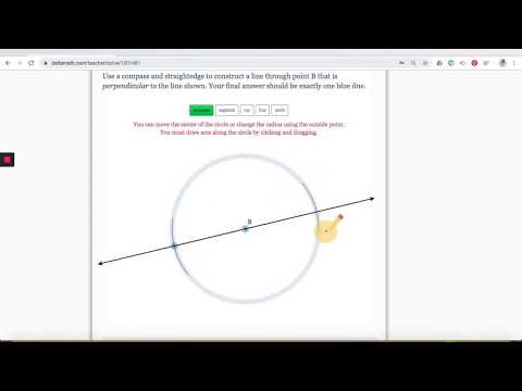 Constructing a Perpendicular Line Through a Point