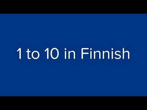 Count from 1 to 10 in Finnish