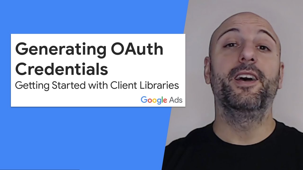 Getting started with client libraries - Generating OAuth credentials