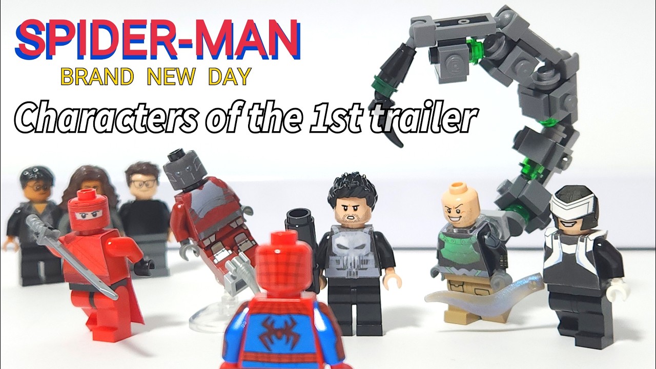 LEGO Spider Man Brand New Day minifigures MOC