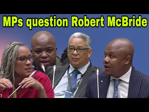 Robert McBride answers questions from Members of Parliament Ad Hoc Committee.