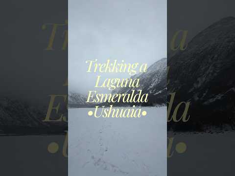 Así es el trelking a Laguna Esmeralda en invierno #Ushuaia
