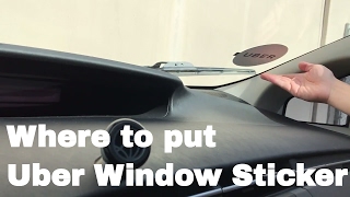 🚗 🚕   Where to place Uber Trade Dress Window Decal Sticker