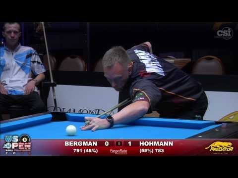 2016 US Open 8-Ball: Justin Bergman vs Thorsten Hohmann