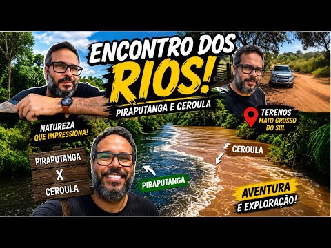 😱 Você NÃO vai acreditar nesse lugar em Terenos-MS! Encontro dos Rios Piraputanga e Ceroula