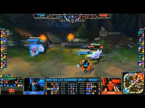 TSM Toplane Gank Santorin Lustboy  - TSM vs NME