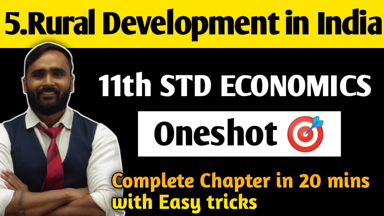 11th ECONOMICS | 5.RURAL DEVELOPMENT IN INDIA | Oneshot 🎯 | PRADEEP GIRI SIR