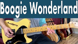Earth, Wind And Fire Boogie Wonderland Guitar Lesson + Tutorial + TABS