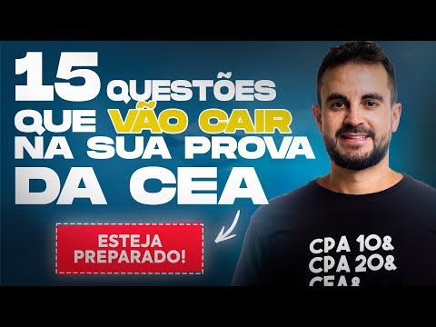 15 QUESTÕES QUE VÃO CAIR na sua prova da CEA! 🫡🦈