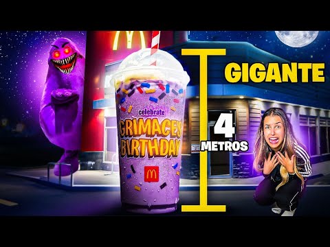 FIZ UM MILKSHAKE GIGANTE DO GRIMACE E ME ARREPENDI !!!