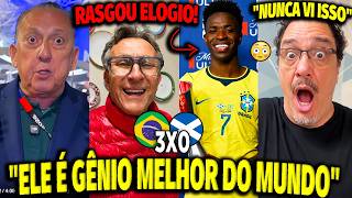 OLHA COMO A MÍDIA REAGIU A SHOW DE VINI E VITÓRIA DO BRASIL CONTRA A ESCÓCIA | COPA DO MUNDO!