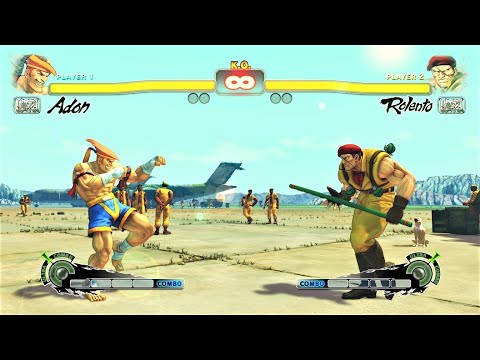Adon vs Rolento (Hardest AI) - Ultra Street Fighter IV