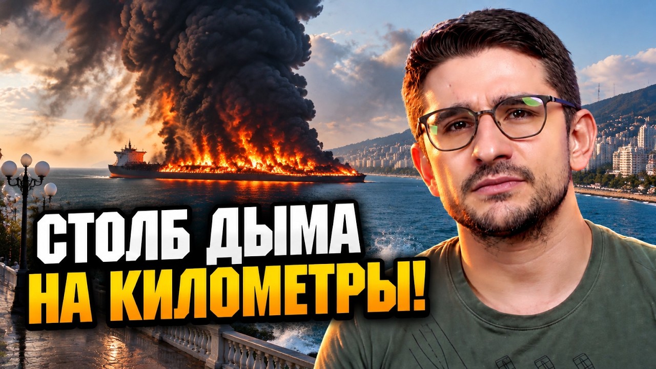 ⚡9 ХВИЛИН ТОМУ! Біля берегів Сочі спалахнув нафтовий танкер РФ! Влада міста з